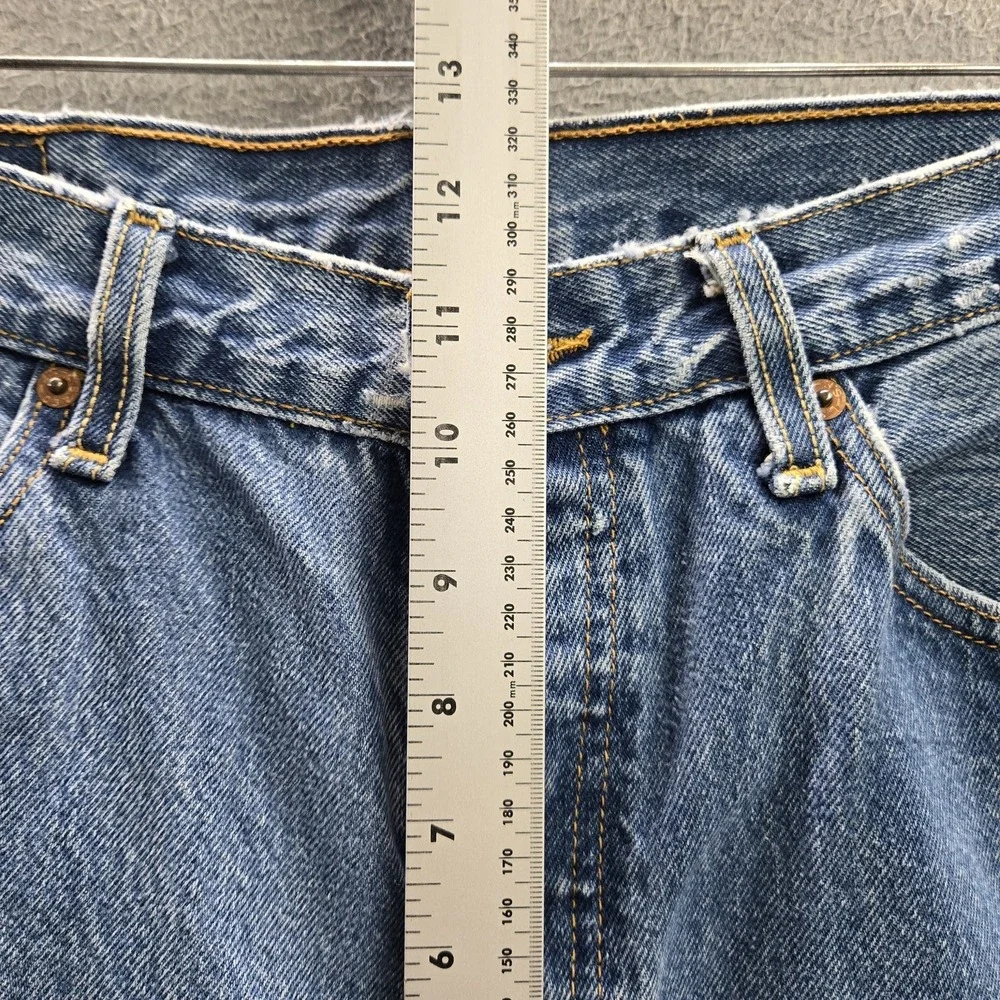 VINTAGE Levi's 501 Men Jeans 34X36 Blue Denim Y2K Original Fit Straight READ